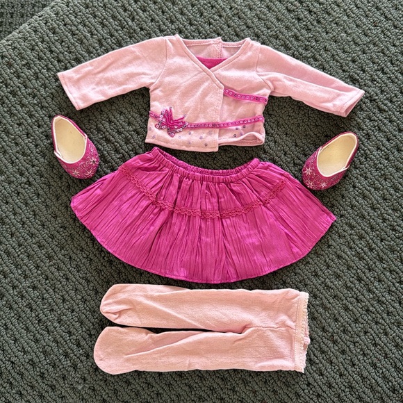 American Girl Doll Outfit With Shoes & Stockings - Picture 1 of 5